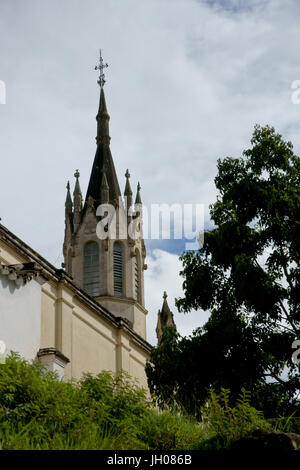 Square, Chiesa, 29/12/2009, São Luís do Paraitinga, São Paulo, Brasile Foto Stock