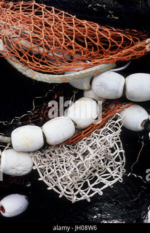 Commerciale di reti da pesca, Squalicum Harbor, Bellingham, Washington Foto Stock