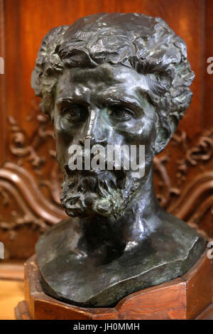 Museo Rodin Parigi. Ritratto di J. Danielli. Bronzo. 1878 o 1882. La Francia. Foto Stock