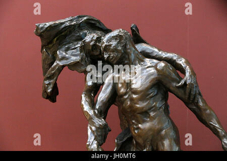 Il museo d' Orsay. Camille Claudel. L'età della maturità, noto anche come destino o il percorso o la vita o la morte. Bronzo. 1897. (Dettaglio) di Parigi. La Francia. Foto Stock