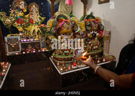 Celebrando indù Diwali Festival. La Francia. Foto Stock