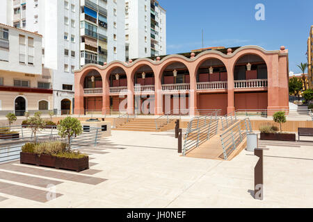 Piazza del mercato della città di San Pedro de Alcantara. Provincia di Malaga, Andalusia, Spagna Foto Stock