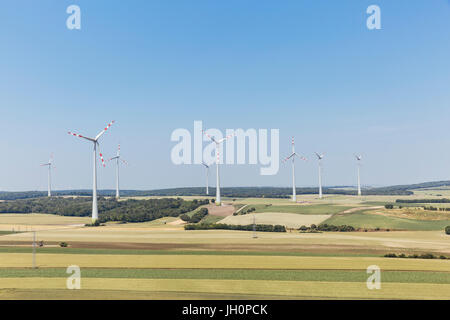 Windpark, Gänserndorf, Niederösterreich, Österreich Foto Stock