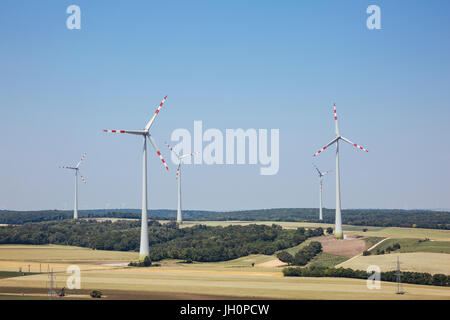 Windpark, Gänserndorf, Niederösterreich, Österreich Foto Stock