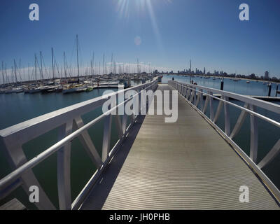 St Kilda Marina - Melbourne Foto Stock