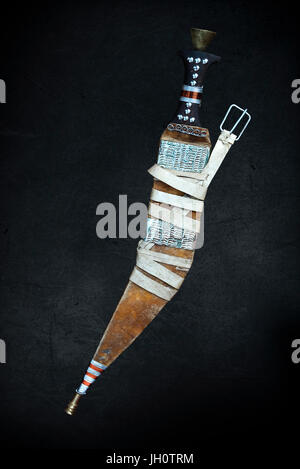 Tradizionale coltello Afar in Gibuti Africa orientale Foto Stock