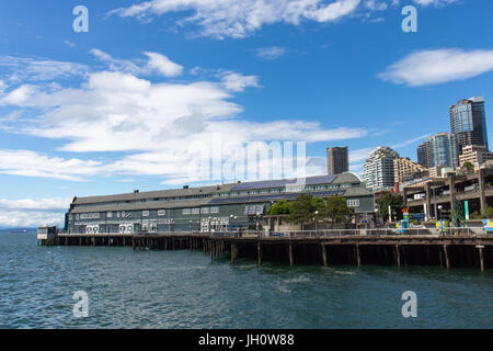 L'Aquarium di Seattle al Molo 59 a Seattle, Washington, Stati Uniti d'America Foto Stock