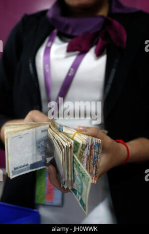 AMK microfinanza, Siem Reap filiale. Cambogia. Foto Stock