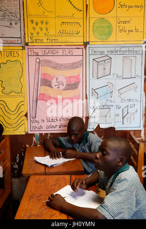 Mulago scuola per i sordi, gestito dalla Mulago cattolica comunità Spiritani. Uganda. Foto Stock