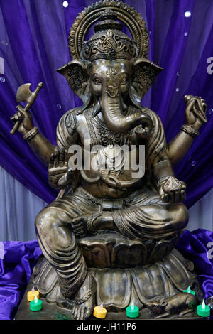 Shree Ram Mandir, Leicester. Ganesh murthi. Regno Unito. Foto Stock