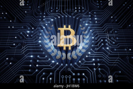 Digitale Bitcoin Foto Stock