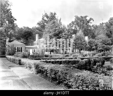 La serra e il giardino botanico di Johns Hopkins Club di Baltimora, Maryland, 1910. Foto Stock