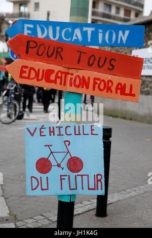 I popoli' Vertice sul clima - Sommet citoyen pour le climat. La Francia. Foto Stock