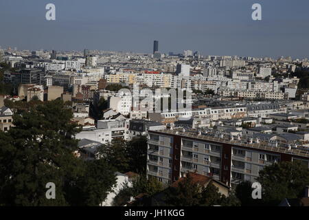 Parigi e dintorni visto da Meudon, 92, Francia. La Francia. Foto Stock