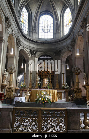 Chiesa di Saint Sulpice. Parigi. La Francia. Foto Stock
