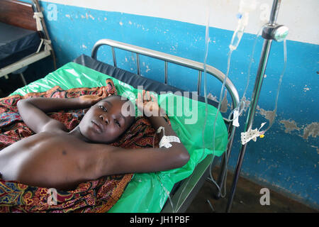 L'Africa. Sotouboua ospedale. Unità pediatrica. Il Togo. Foto Stock