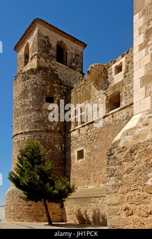 Castello di Garcimunoz, Provincia Cuenca, Castilla La Mancha, in Spagna Foto Stock
