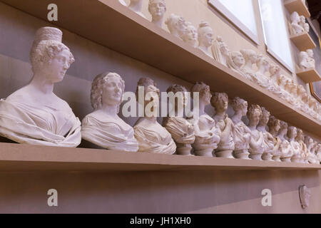 Gipsoteca Bartolini, calchi in gesso di Lorenzo Bartolini, Galleria dell'Accademia, Firenze, Toscana, Italia, Europa Foto Stock