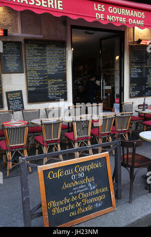 La brasserie di Parigi. La Francia. Foto Stock