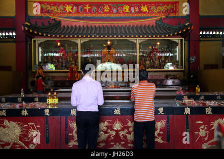 Lian Shan Shuang Lin monastero. Singapore. Foto Stock