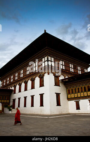 La Tashi Dzong Chho Fortezza, Thimpu, Bhutan, Asia Foto Stock