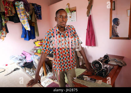 Workshop Tayloring in Africa. Lomé. Il Togo. Foto Stock