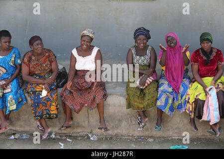 Le donne africane. Lomé. Il Togo. Foto Stock