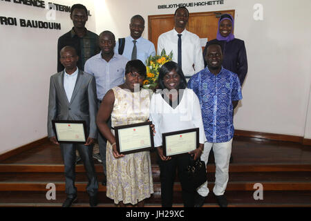 Cuore Istituto. Senegalese team medici addestrati alla pratica di cardiochirurgia. Cerimonia di laurea. Ho Chi Minh City. Il Vietnam. Foto Stock