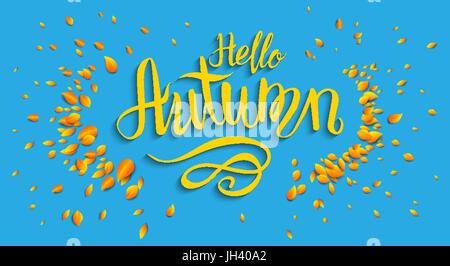 Ciao caduta scritte Illustrazione Vettoriale