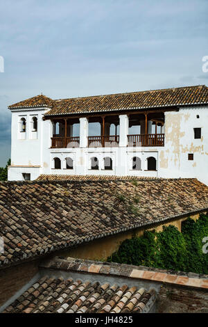 El Generalife (residenza estiva), l'Alhambra di Granada, Spagna Foto Stock