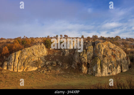 Prenotazione geologica Cheile Dobrogei situato in Constanta Romania Foto Stock