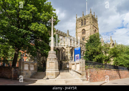 La Chiesa di Santa Maria Vergine, o più comunemente, Chiesa di Santa Maria, Lace Market, Nottingham, Inghilterra, Regno Unito Foto Stock