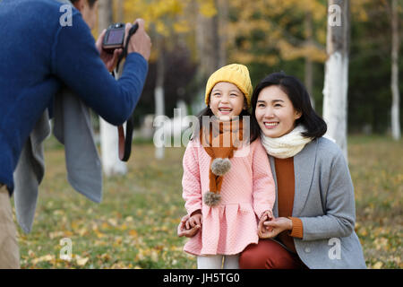 Famiglia felice Foto Stock