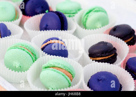 Macaron colorati Foto Stock