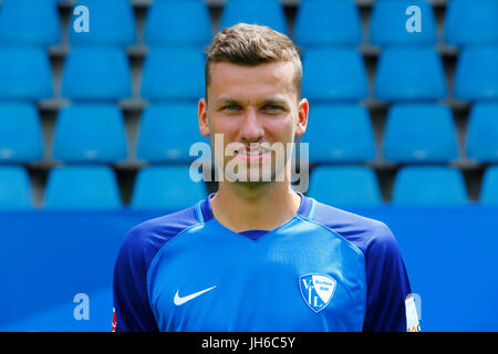 Calcio, 2. Bundesliga, 2017/2018, VfL Bochum, presentazione della squadra per la stagione di gioco, Tom Weilandt Foto Stock