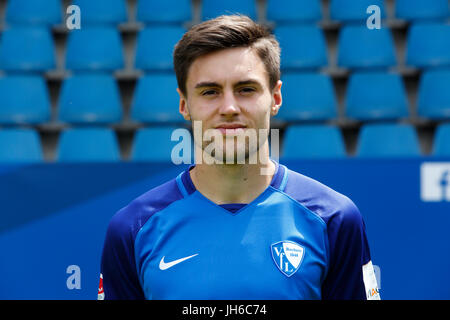 Calcio, 2. Bundesliga, 2017/2018, VfL Bochum, presentazione della squadra per la stagione di gioco, Tom Baack Foto Stock