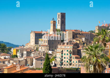 Vista di Grasse, Costa Azzurra, Francia Foto Stock