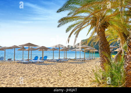 Creta - Vai Beach, Grecia Foto Stock