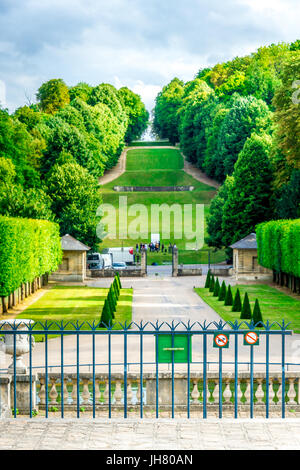 I curati giardini del Parc de Saint-Cloud Foto Stock