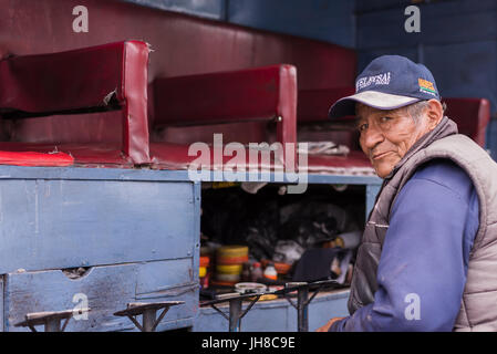 Persone ritratte nei paesi dell' America del sud del Perù e Bolivia Foto Stock