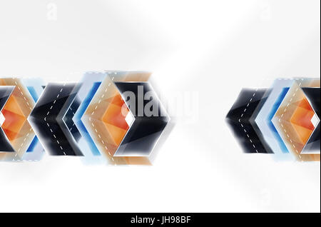 Le frecce colorate composizione. brochure web, internet flyer, carta da parati o copertura poster design. Foto Stock