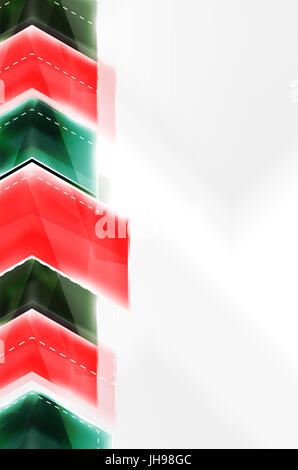 Le frecce colorate composizione. brochure web, internet flyer, carta da parati o copertura poster design. Foto Stock