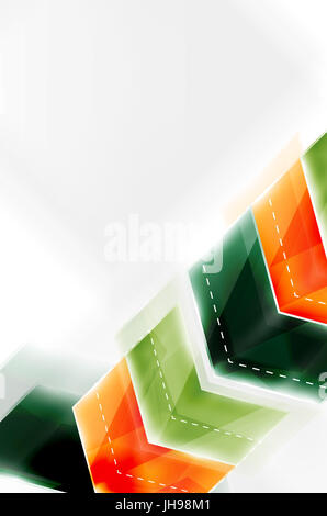 Le frecce colorate composizione. brochure web, internet flyer, carta da parati o copertura poster design. Foto Stock