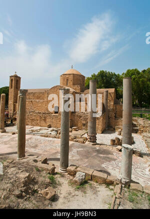 Agia Kiriaki chrysopolitissa chiesa in Paphos, Cipro Foto Stock