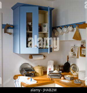 Ingombra di banco in stile country kitchen Foto Stock
