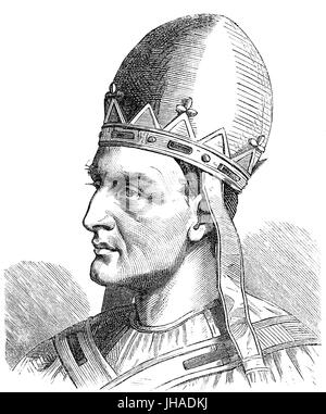 Giovanni XVI, c. 945 - c. 1001, era un antipapa da 997 a 998 Foto Stock