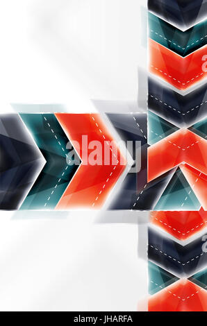 Le frecce colorate composizione. brochure web, internet flyer, carta da parati o copertura poster design. Foto Stock