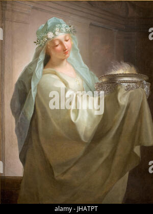 Jean Raoux - Vestal portante il fuoco sacro Foto Stock