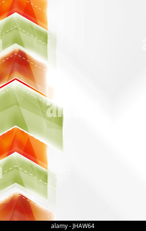 Le frecce colorate composizione. brochure web, internet flyer, carta da parati o copertura poster design. Foto Stock