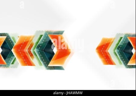Le frecce colorate composizione. brochure web, internet flyer, carta da parati o copertura poster design. Foto Stock